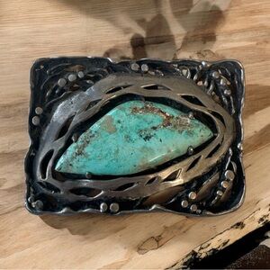 .925 Sterling silver Navajo Belt Buckle